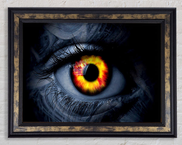 Fire Eye Framed Print