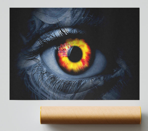 Fire Eye Print