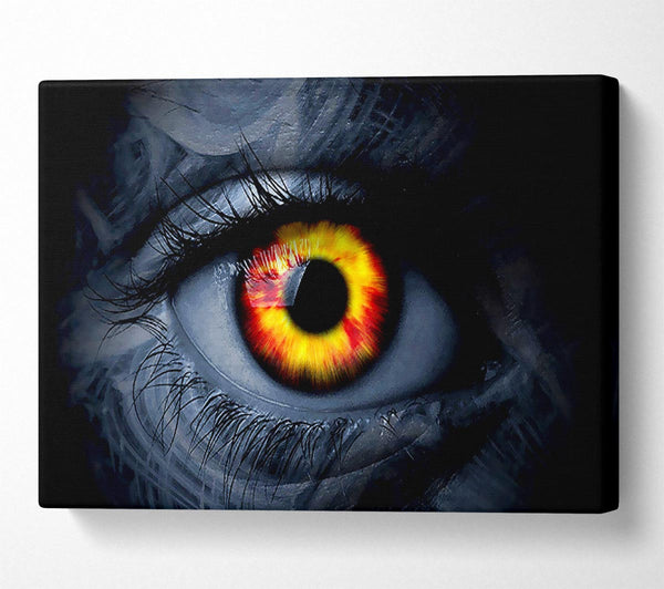  A Canvas Print of Fire Eye Canvas Wall Art