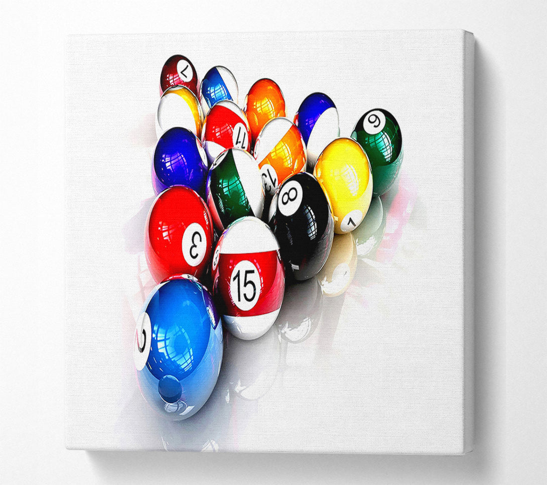  A Canvas Print of Pool Balls Canvas Wall Art