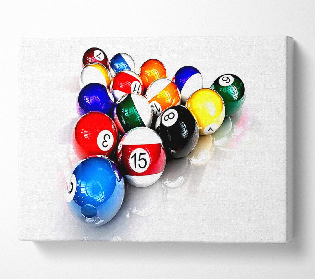  A Canvas Print of Pool Balls Canvas Wall Art