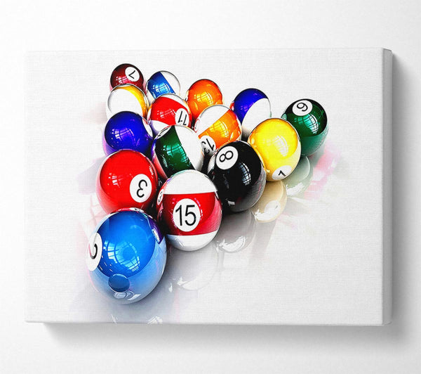  A Canvas Print of Pool Balls Canvas Wall Art
