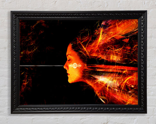 Electronic Female Framed Print