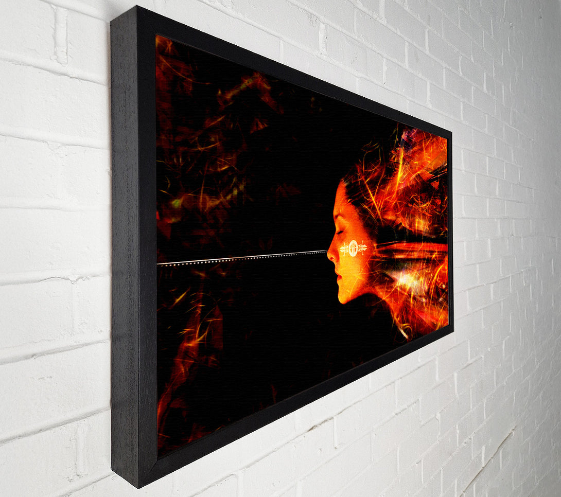  A Canvas Print of Electronic Female Canvas Art