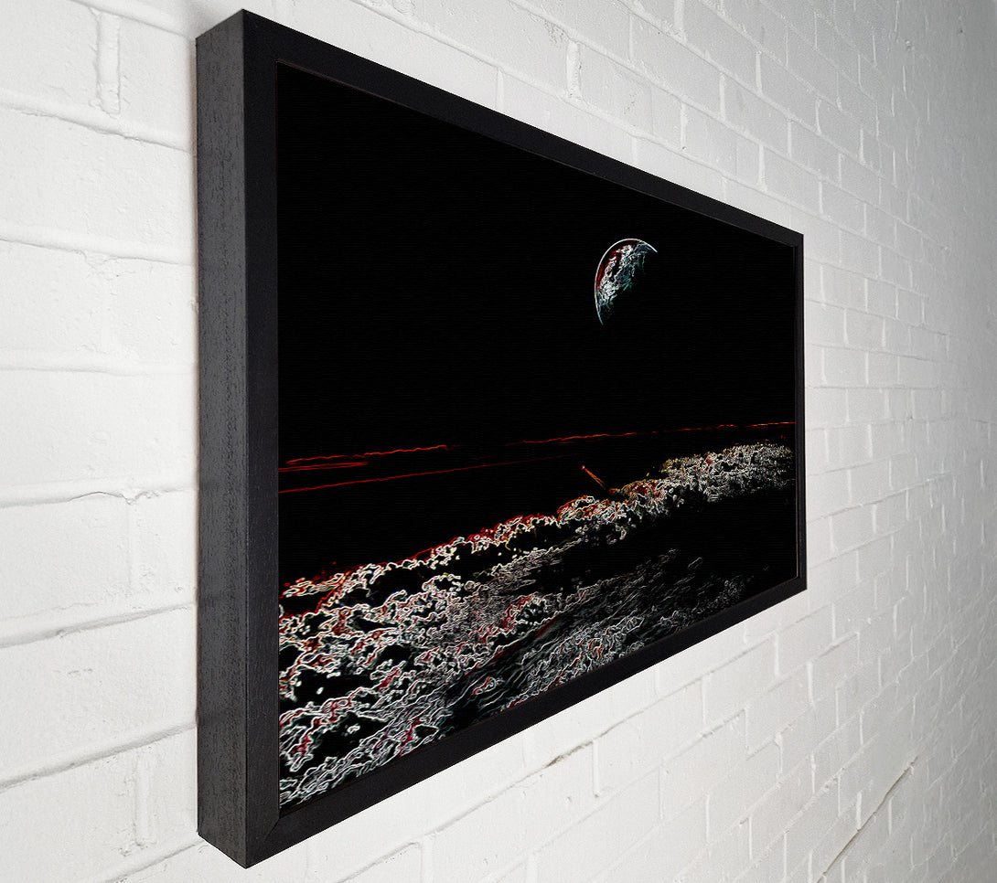  A Canvas Print of Abstract Moon Canvas Print