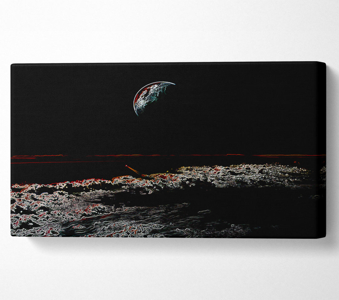  A Canvas Print of Abstract Moon Canvas Print