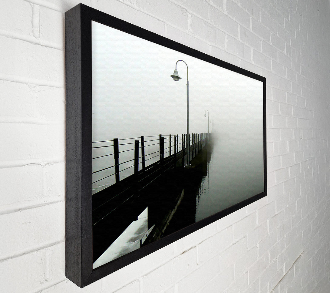 A Canvas Print of Misty Ocean Pier Canvas Print