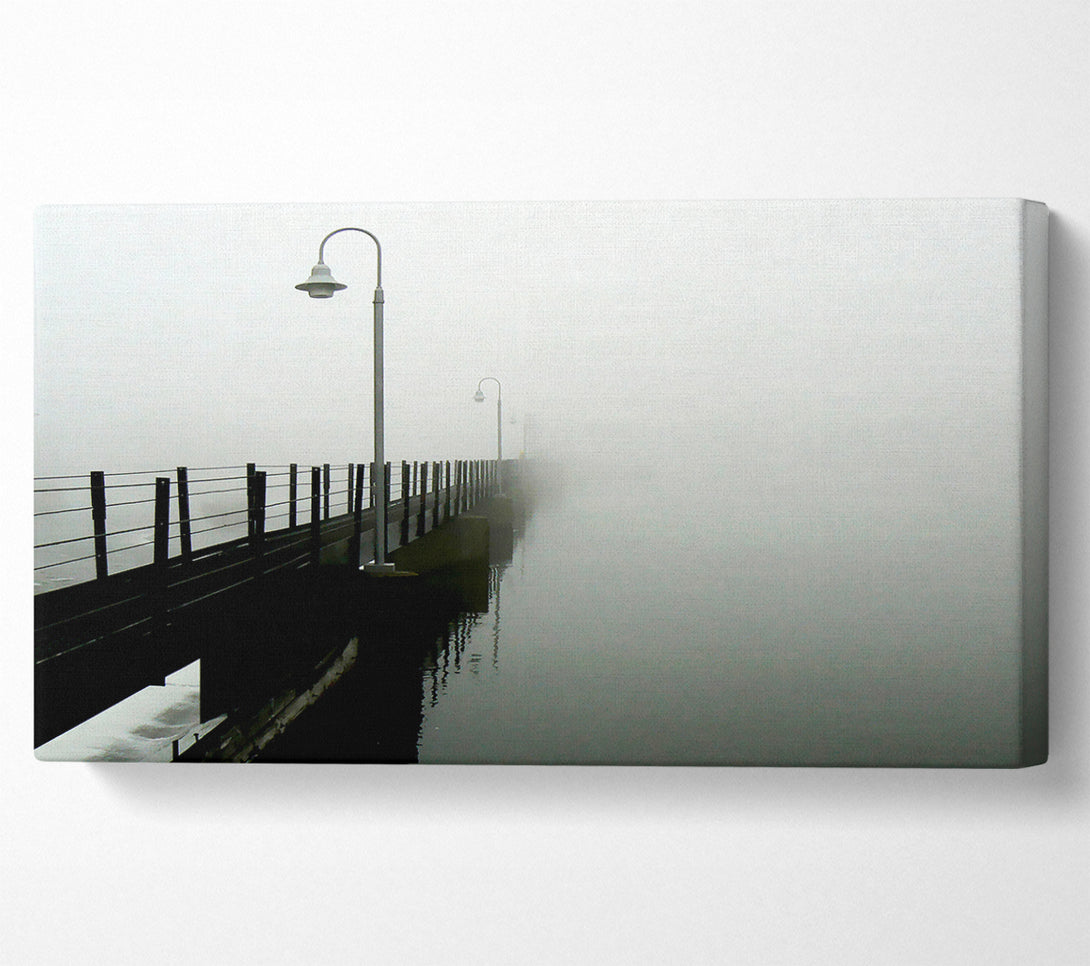  A Canvas Print of Misty Ocean Pier Canvas Print