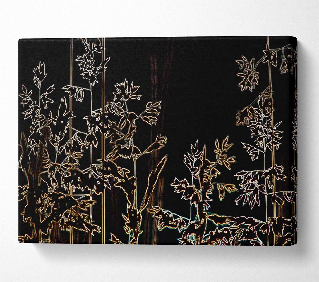 A Canvas Print of Mystic Flowers Canvas Print