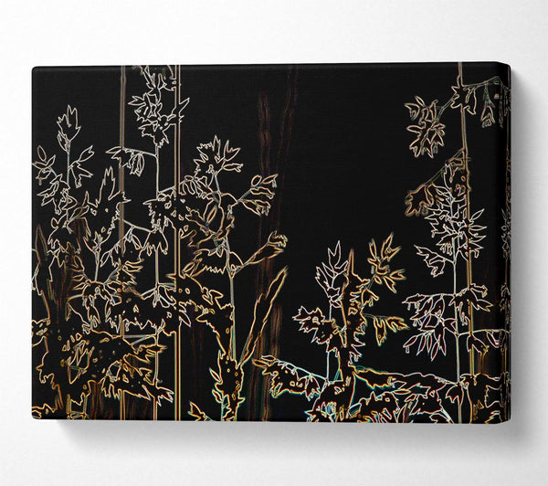  A Canvas Print of Mystic Flowers Canvas Print