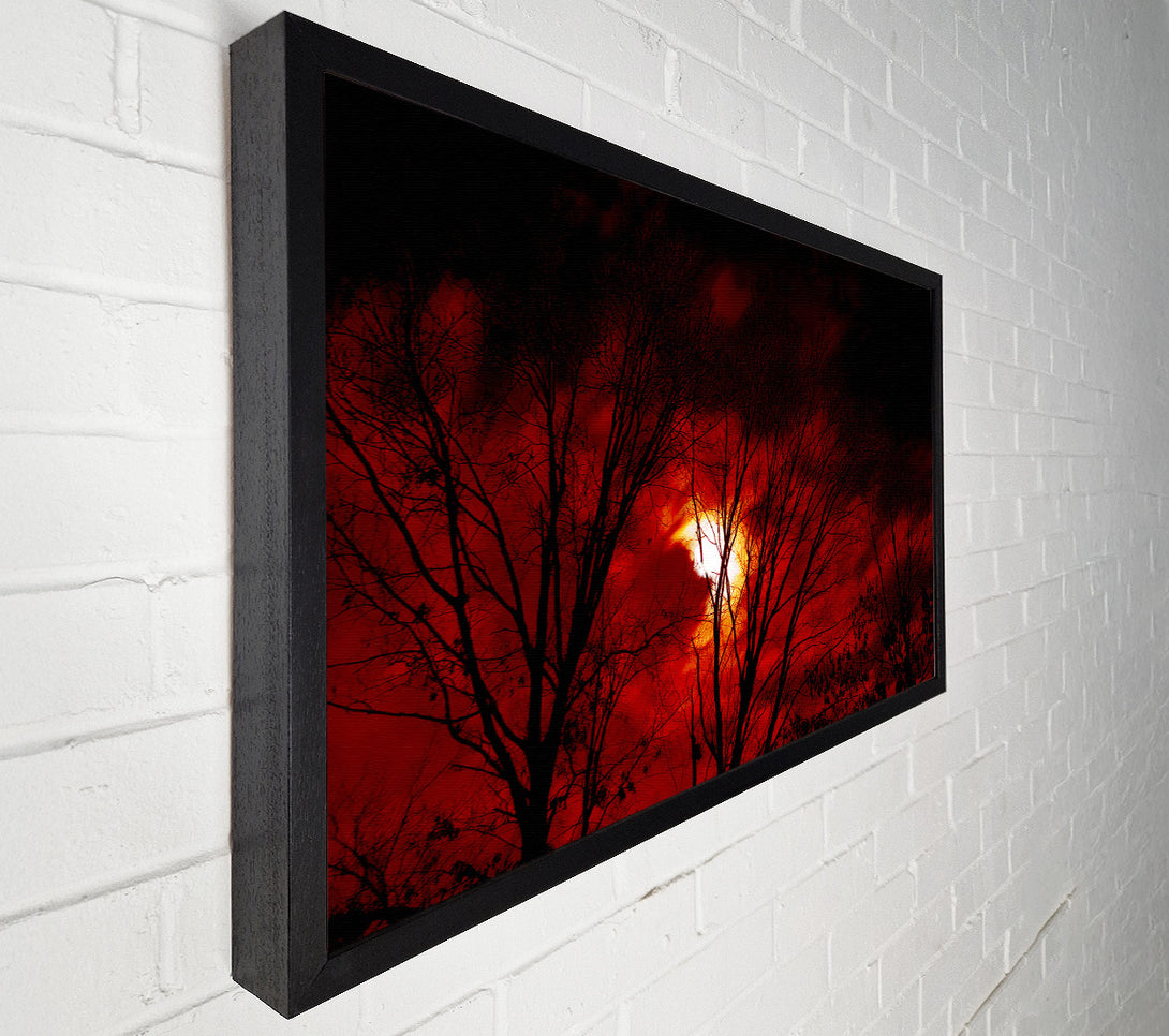  A Canvas Print of Red Moonlight Canvas Art