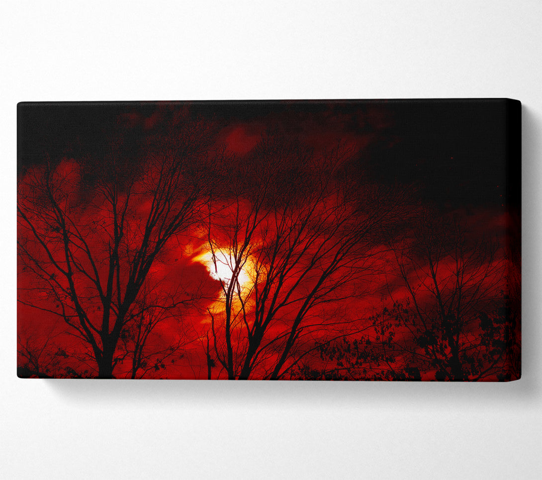  A Canvas Print of Red Moonlight Canvas Art