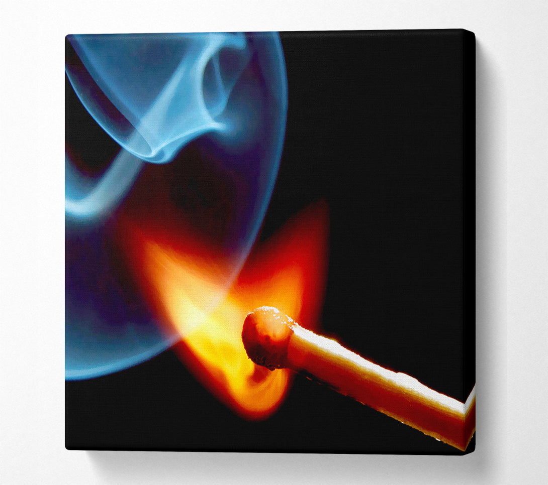  A Canvas Print of Striking The Match Canvas Wall Art