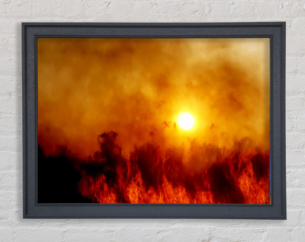 Chocolate Sky Sunlight Framed Print
