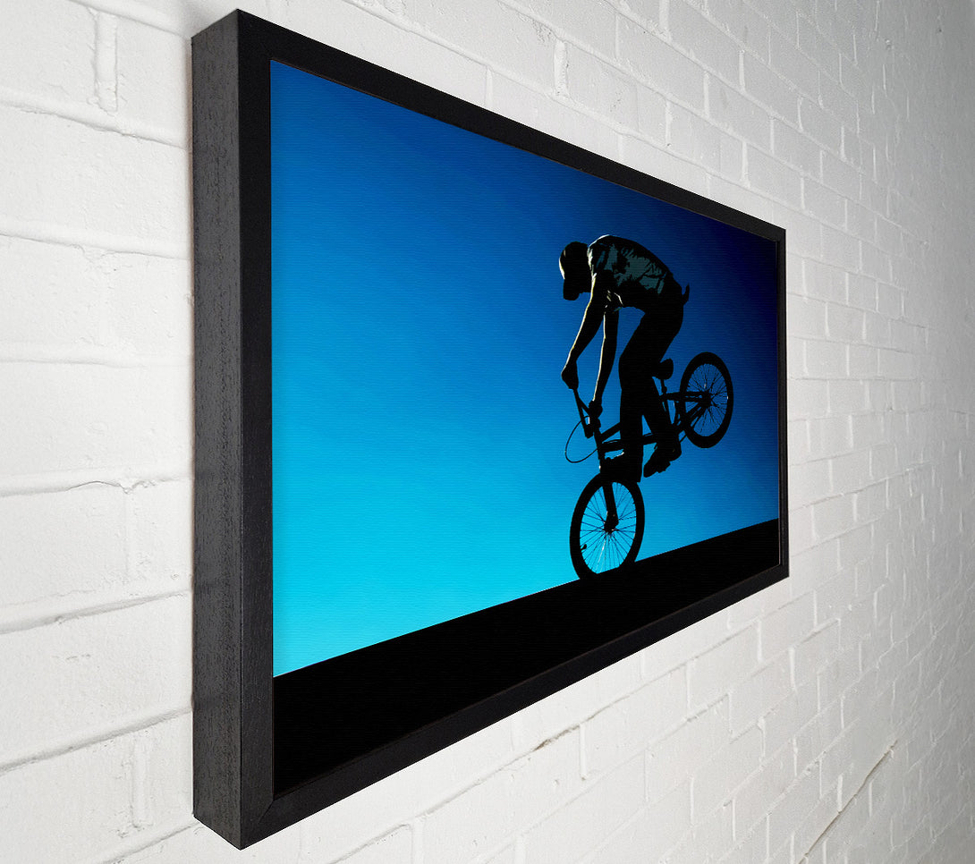  A Canvas Print of Bmx Front Wheelie Canvas Wall Art