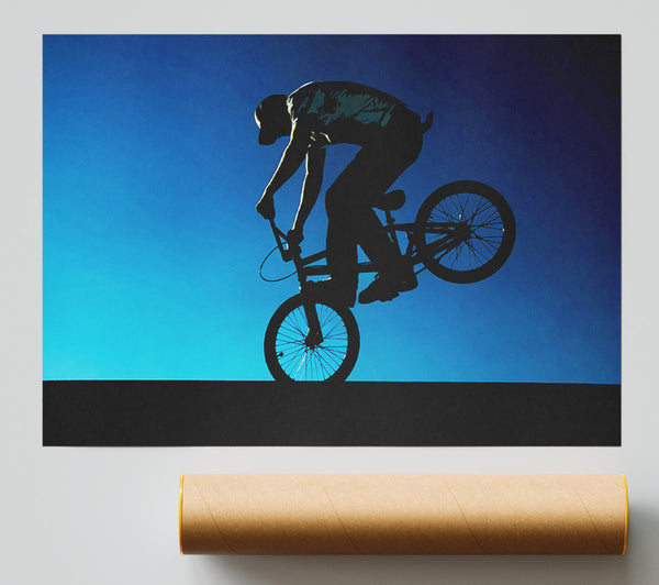 Bmx Front Wheelie Poster