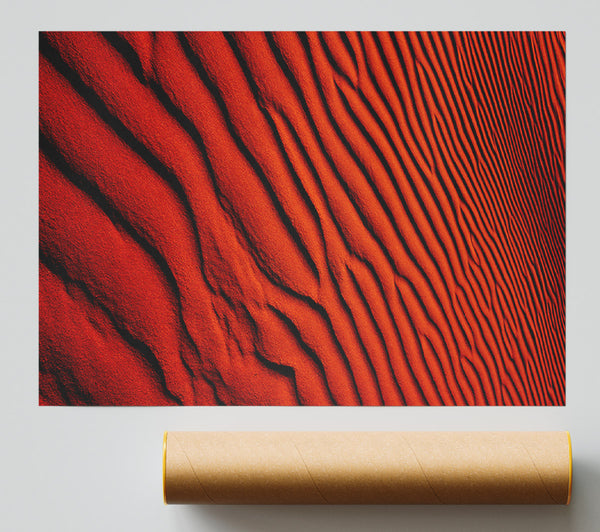 Burnt Orange Desert Sands Print