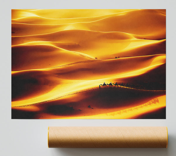 Camel Desert Giclee Print