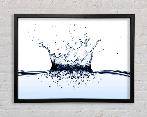 White Water Fizz Framed Print