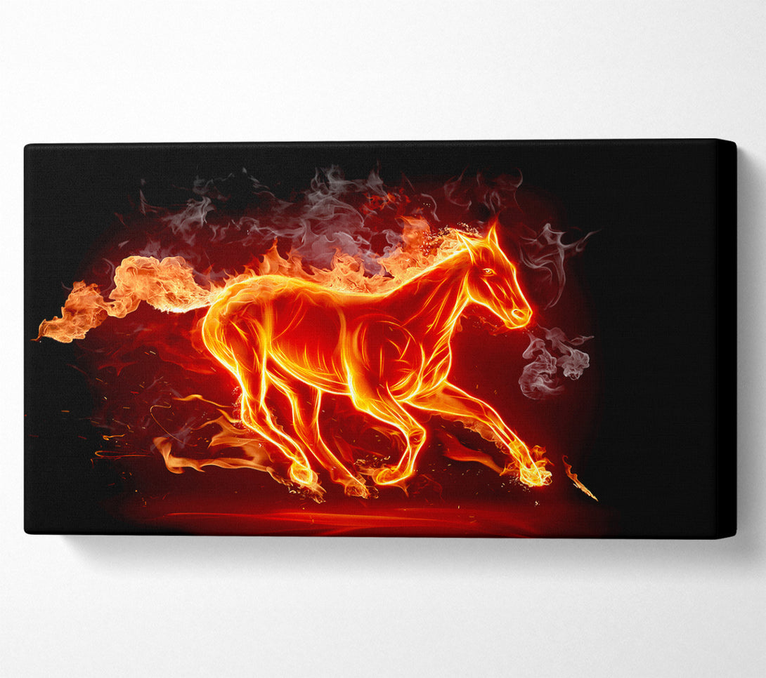  A Canvas Print of Horse Of Flames Canvas Art