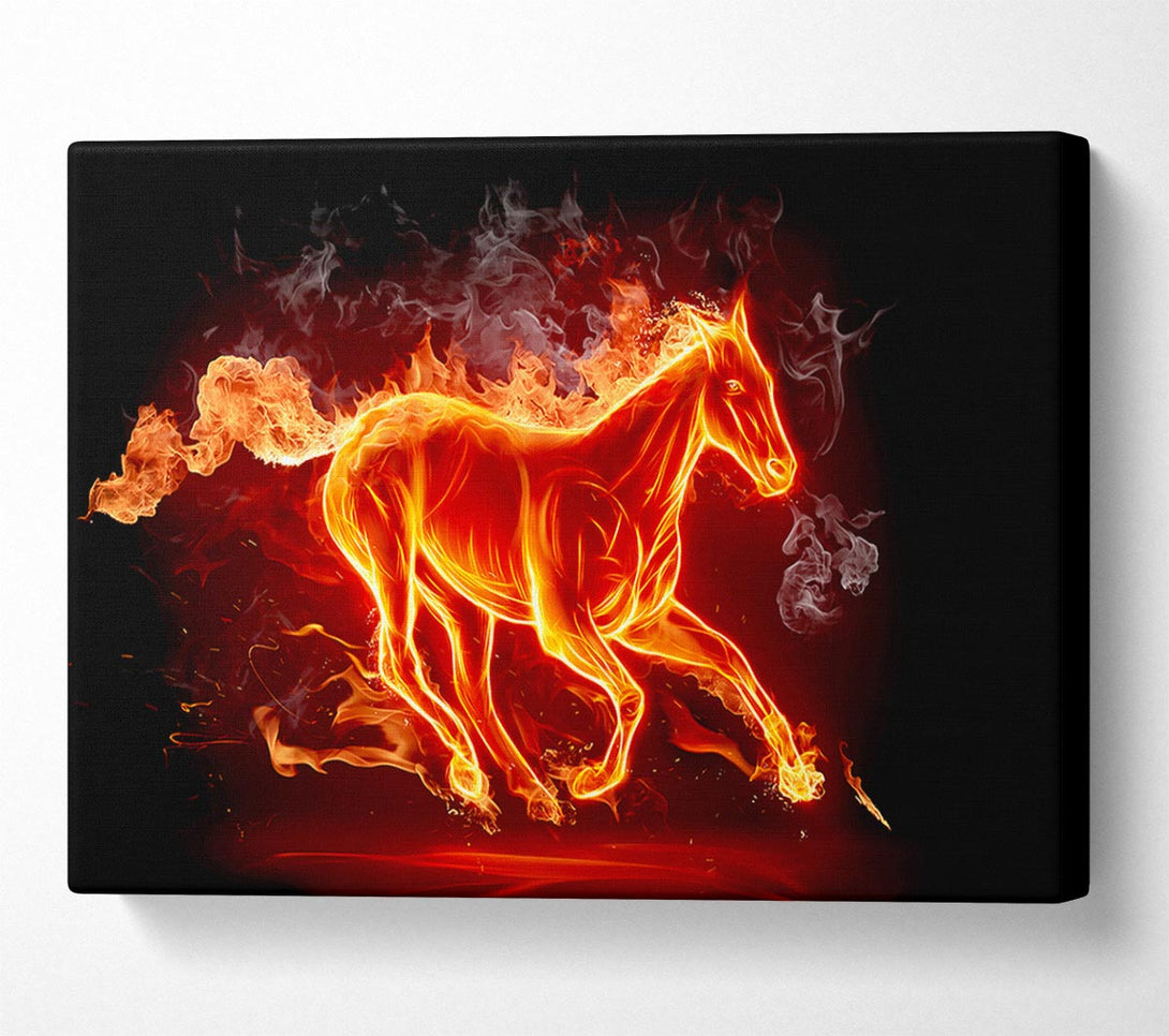  A Canvas Print of Horse Of Flames Canvas Art