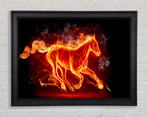 Horse Of Flames Framed Print