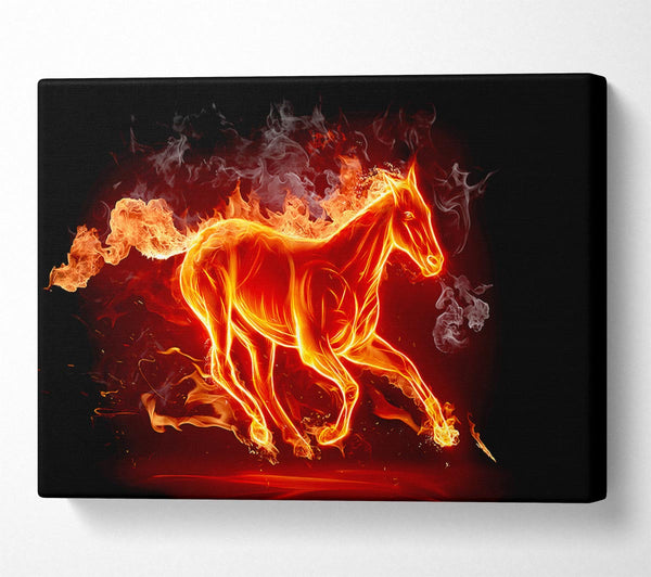  A Canvas Print of Horse Of Flames Canvas Art