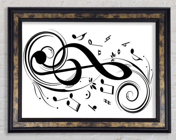Musical Note Framed Print
