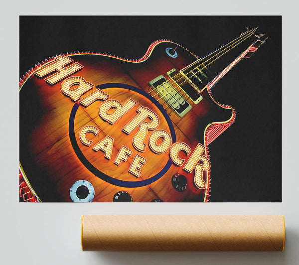 Hard Rock Cafe Guitar Giclee Print