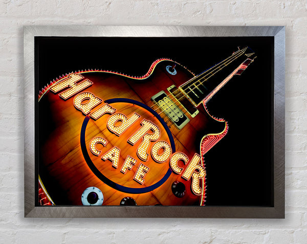 Hard Rock Cafe Guitar Framed Print