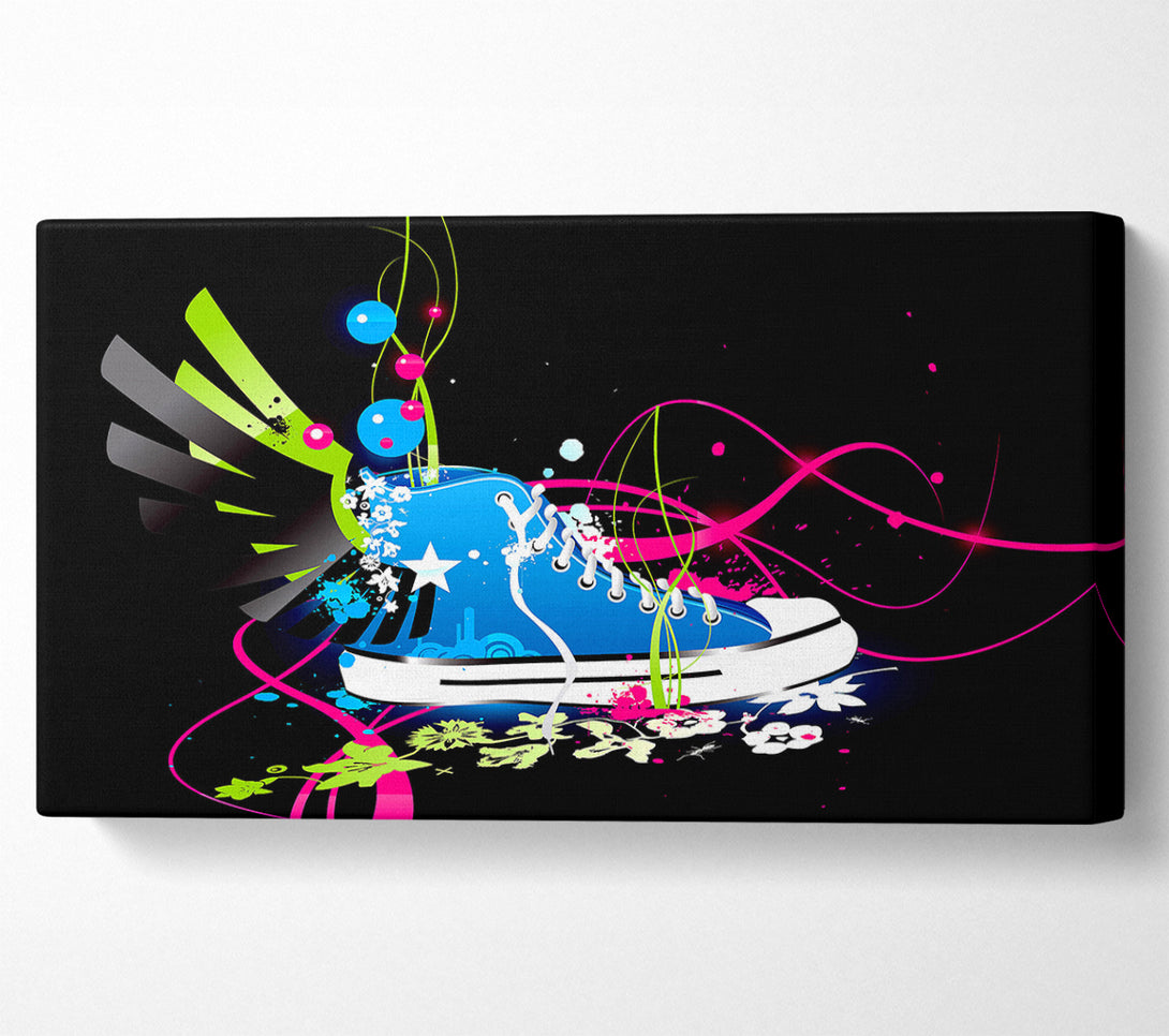 A Canvas Print of Colourful Converse Shoe Canvas Wall Art