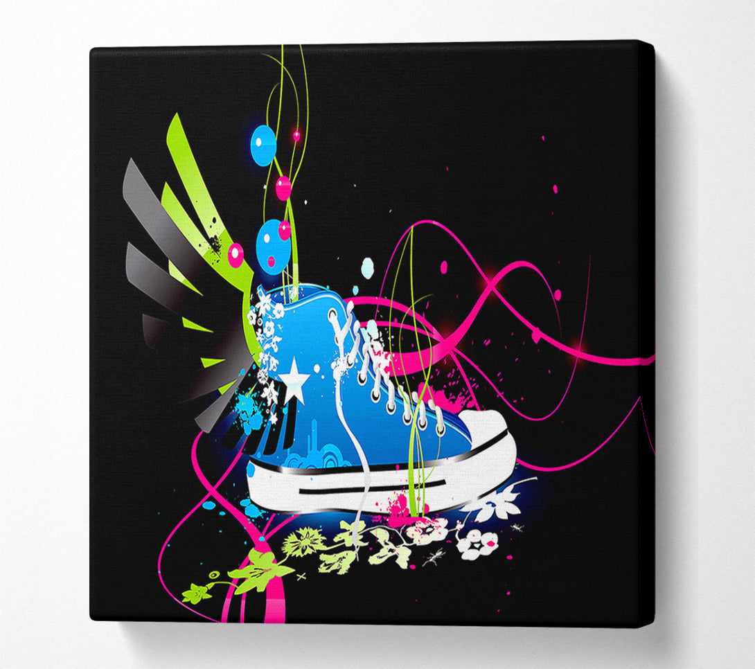  A Canvas Print of Colourful Converse Shoe Canvas Wall Art