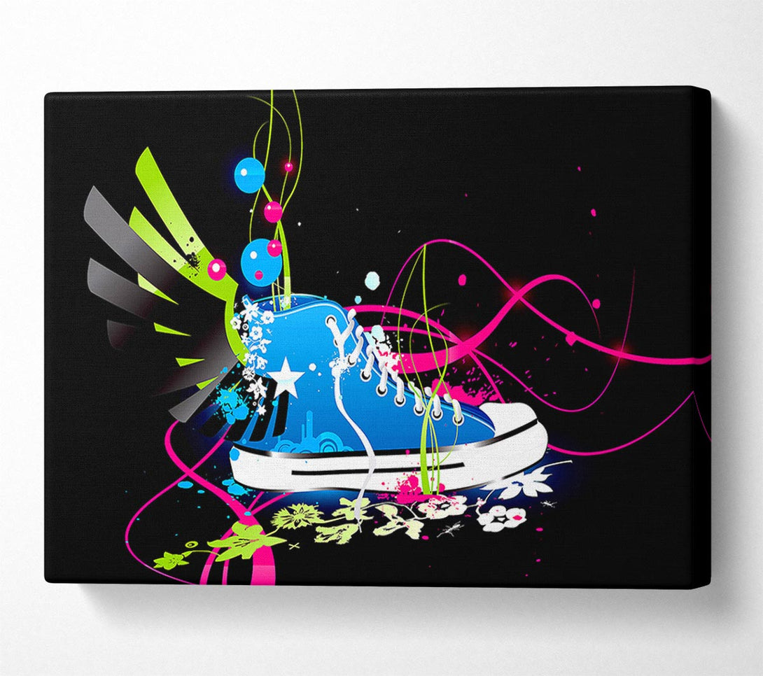  A Canvas Print of Colourful Converse Shoe Canvas Wall Art