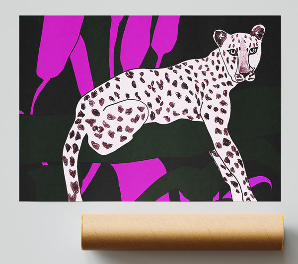 Pink Leopard Spots Print