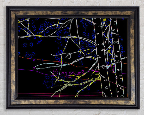 Tree Sketch Framed Print
