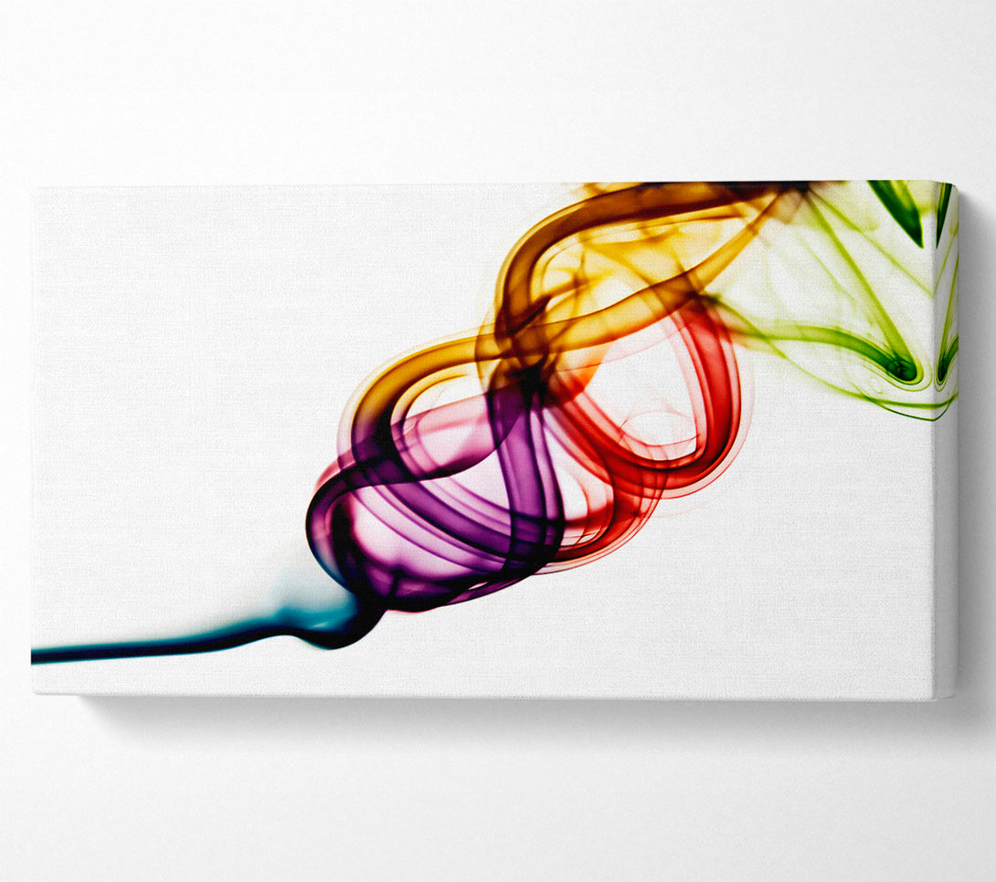  A Canvas Print of Rainbow Smoke Coil Canvas Art