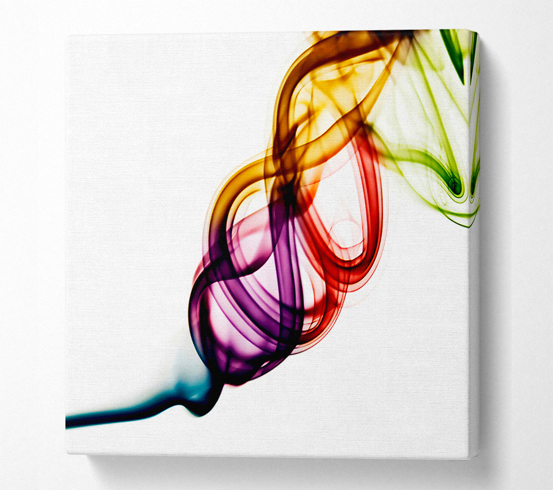  A Canvas Print of Rainbow Smoke Coil Canvas Art