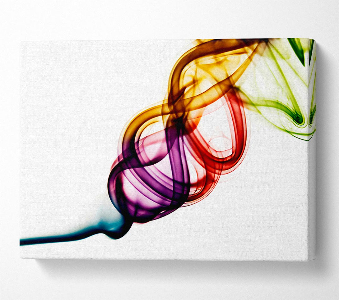  A Canvas Print of Rainbow Smoke Coil Canvas Art