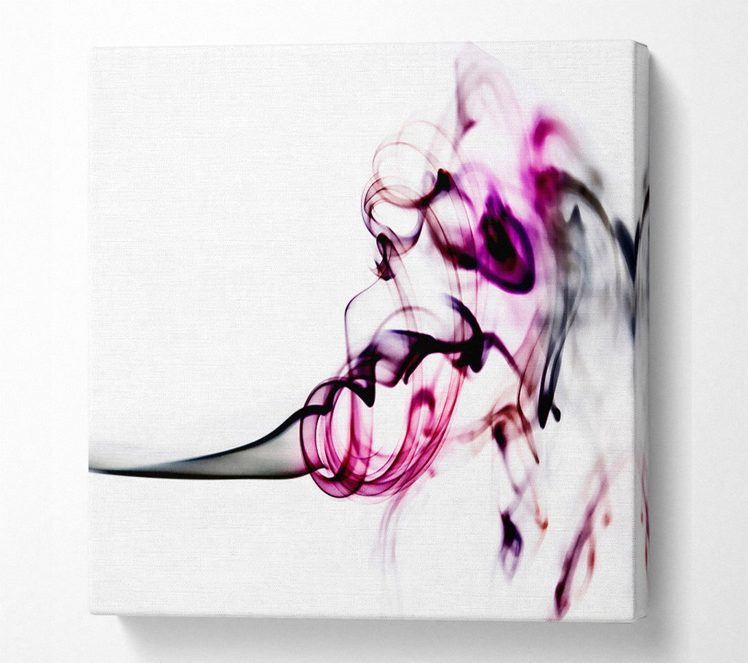  A Canvas Print of Pink Smoke Fury Canvas Wall Art