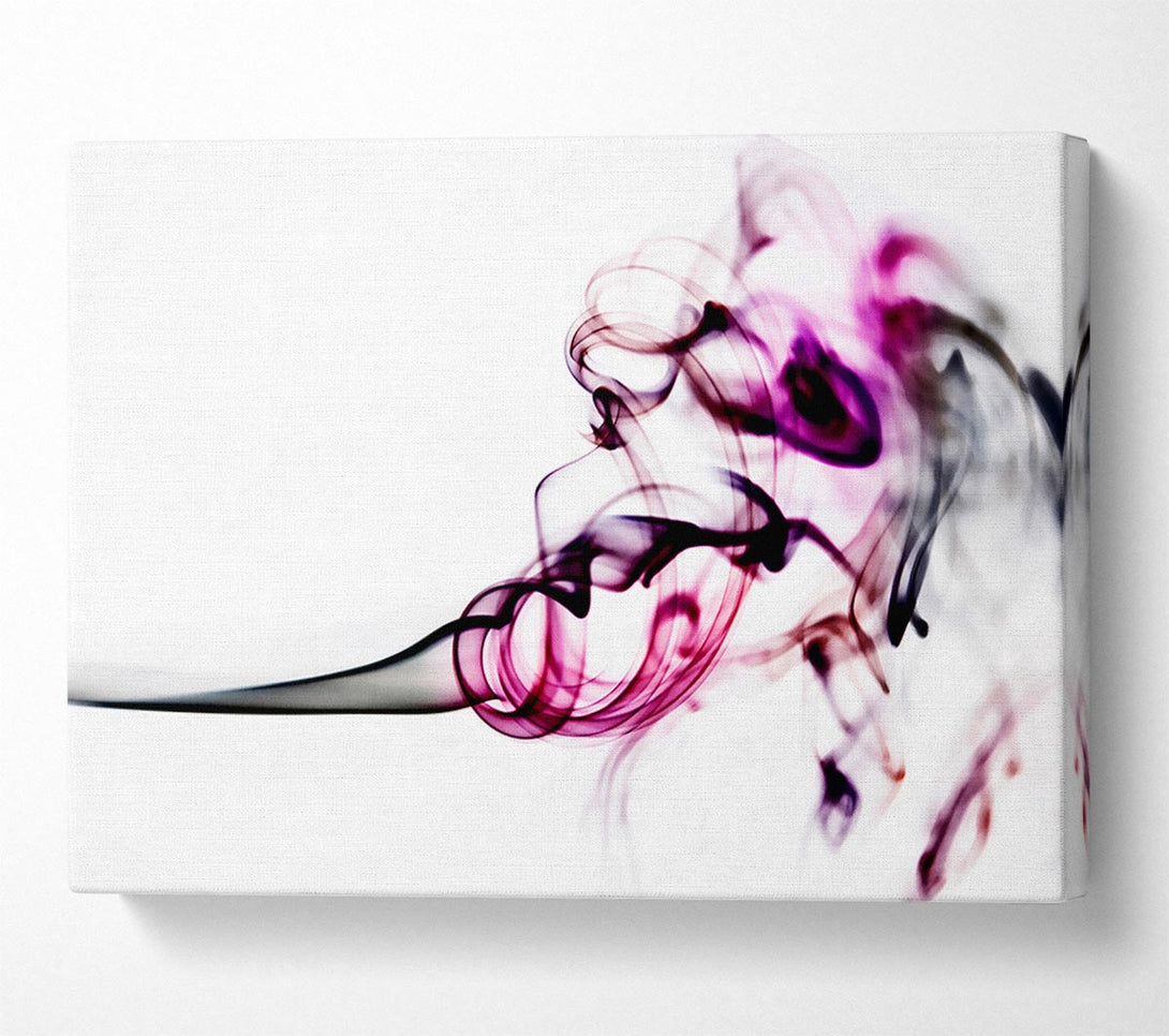  A Canvas Print of Pink Smoke Fury Canvas Wall Art