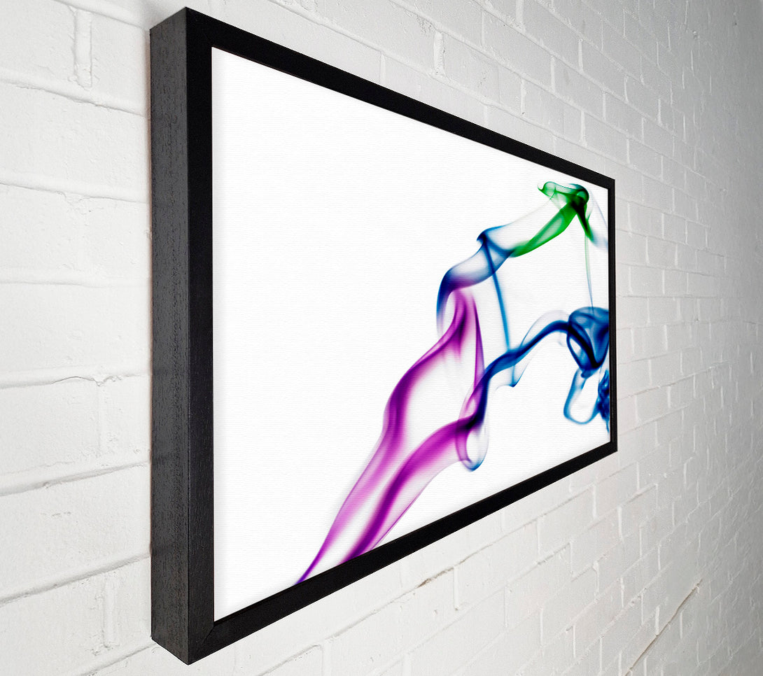  A Canvas Print of Multi-Coloured Smoke Canvas Print