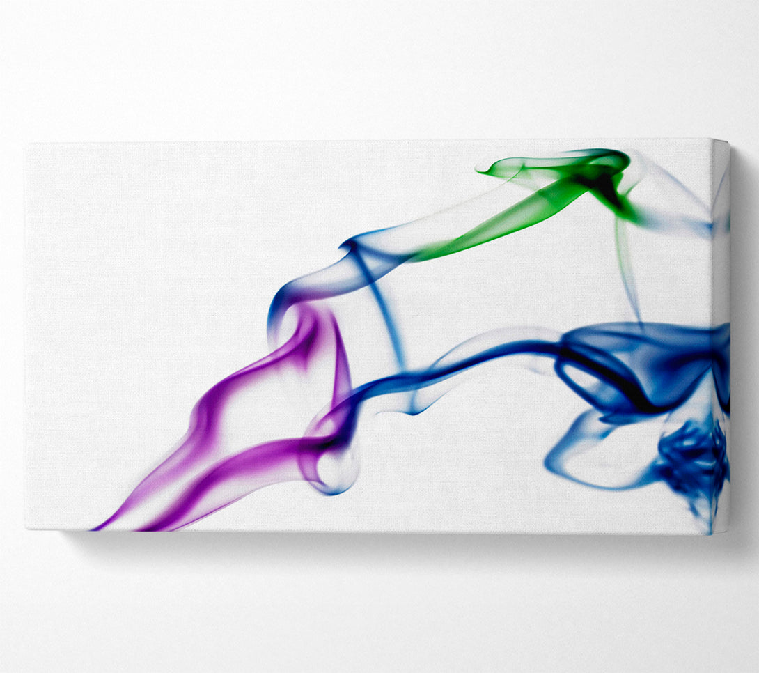  A Canvas Print of Multi-Coloured Smoke Canvas Print