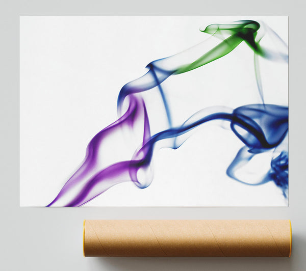 Multi-Coloured Smoke Poster