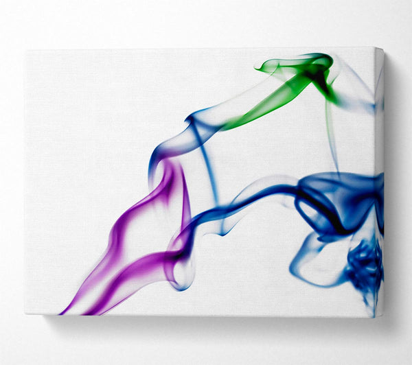  A Canvas Print of Multi-Coloured Smoke Canvas Print