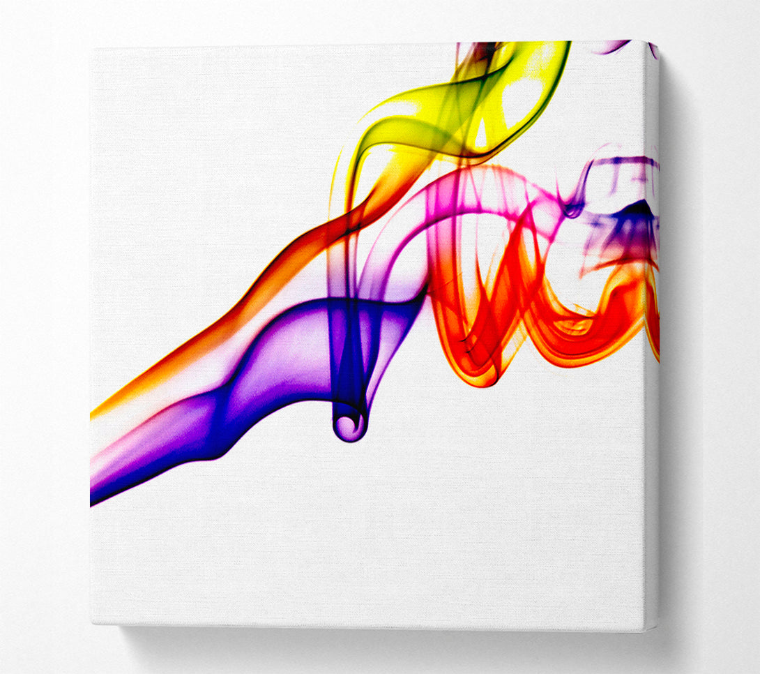  A Canvas Print of Rainbow Smoke Celebration Canvas Print