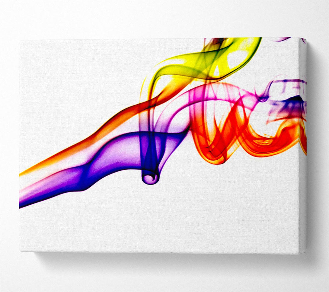  A Canvas Print of Rainbow Smoke Celebration Canvas Print