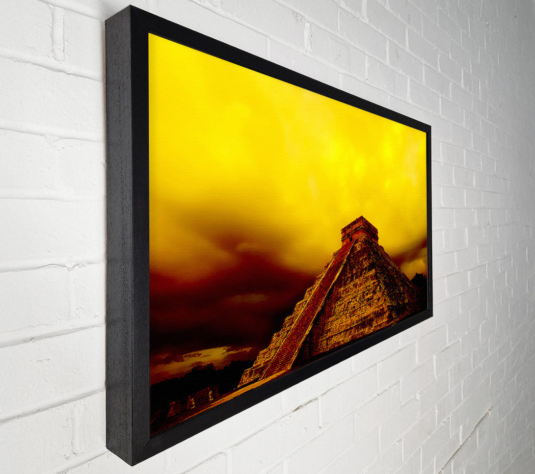  A Canvas Print of Myan Pyramind 02 Canvas Print