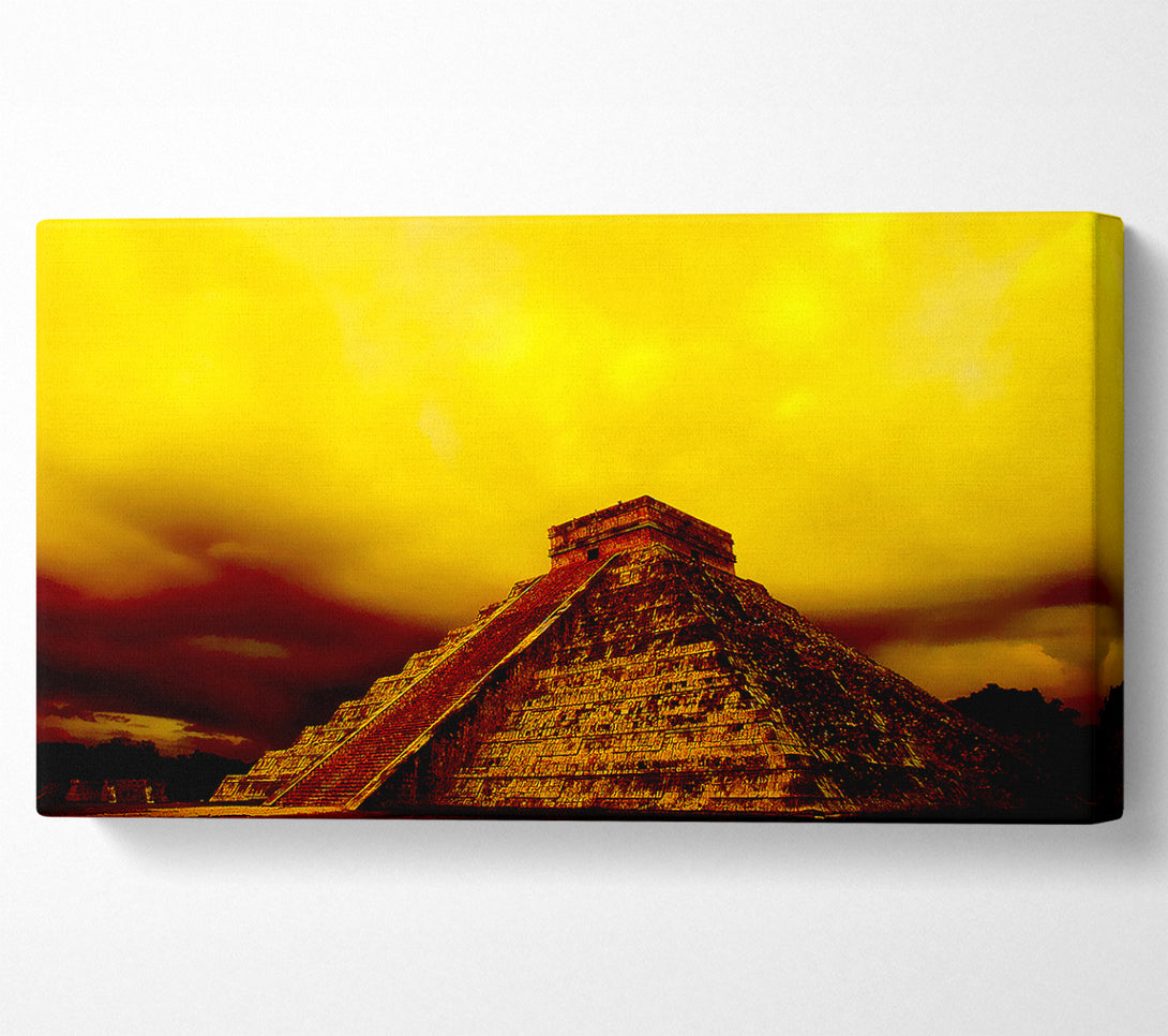  A Canvas Print of Myan Pyramind 02 Canvas Print