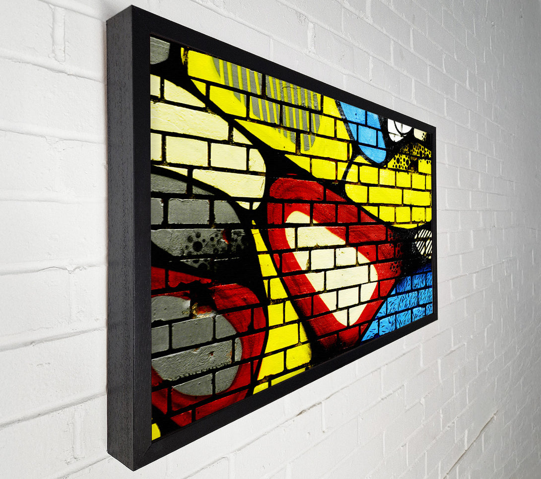  A Canvas Print of Bricks Of Colour Canvas Print