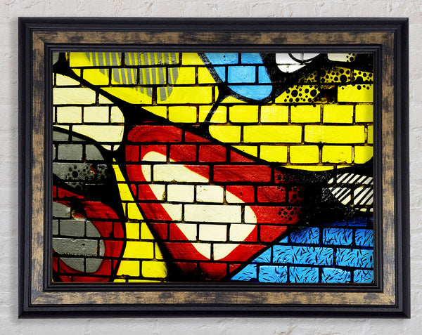 Bricks Of Colour Framed Print